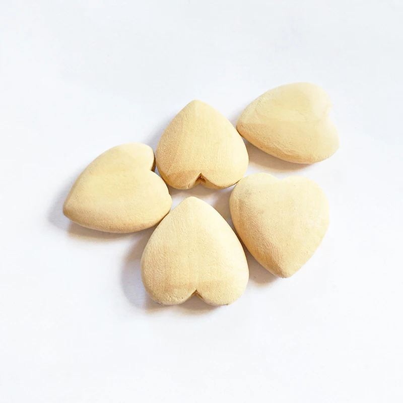 10 шт./лот, деревянные бусины Mini Love Hearts, 15 мм, без лака, сделай сам, бусины для прорезывания зубов, жевательные деревянные бусины для прорезывания зубов, подвесные игрушки