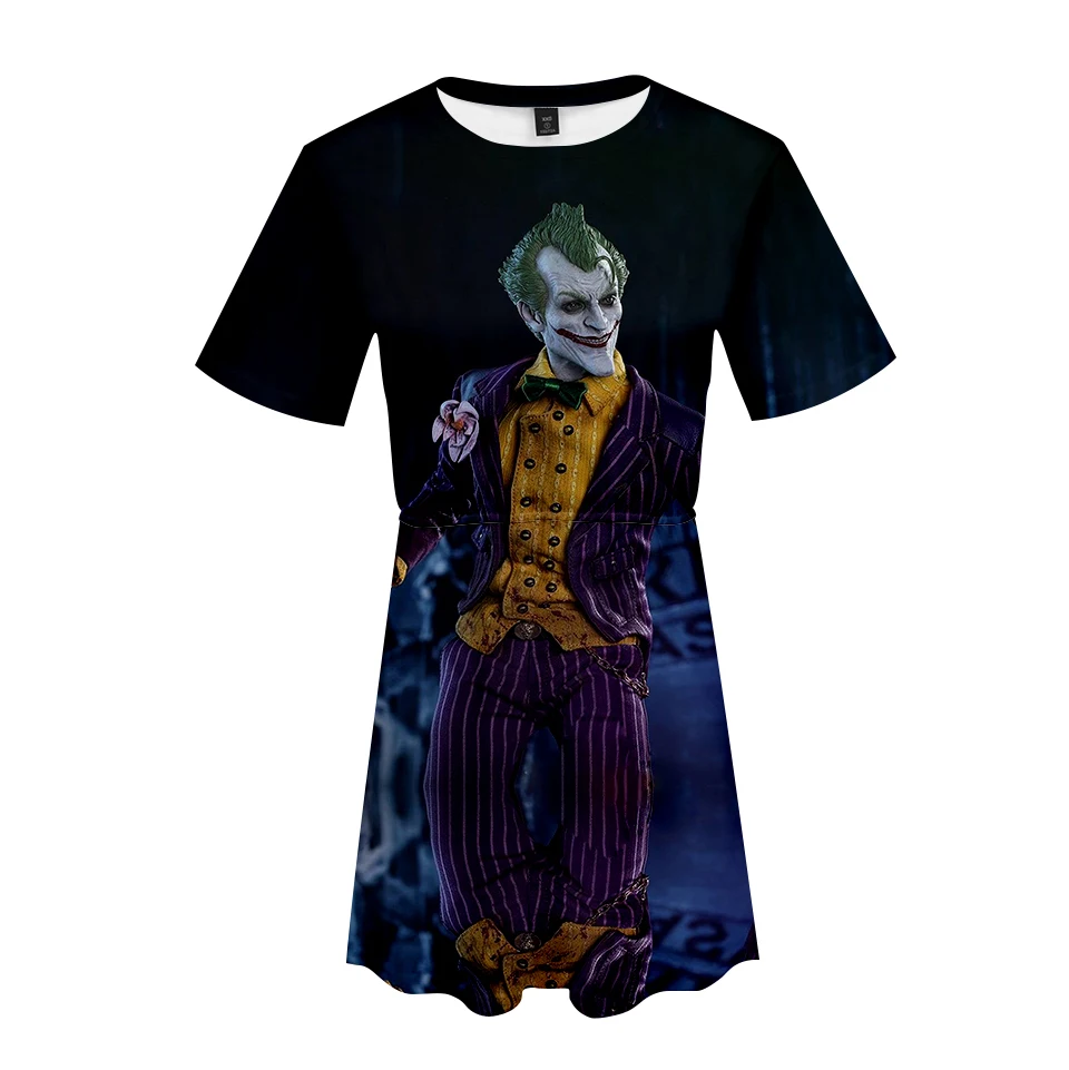 Frdun Tommy haha joker 3D платье с коротким рукавом для девушек в стиле K-POP аниме модное