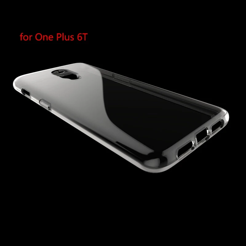 100 шт./лот прозрачный Гладкий Мягкий чехол из ТПУ для One Plus 6T Oneplus 6T|Бамперы| |