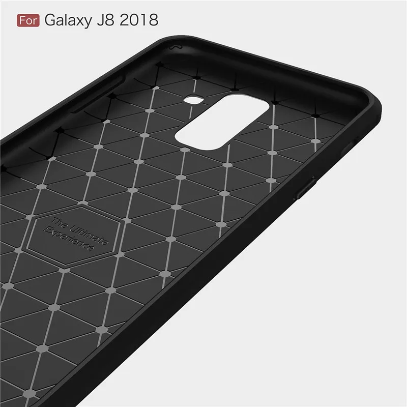 100 шт. углеродного волокна защитный чехол Обложка TPU силиконовый для Samsung Galaxy J2 Pro J3