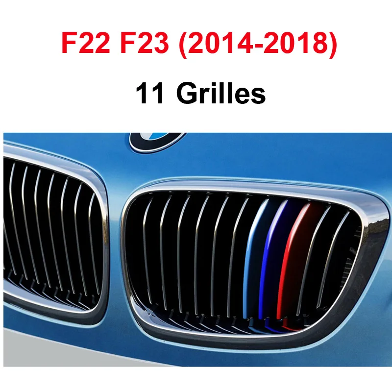 

Для BMW 2 серии F22 F33 F45 F46 216i 218i 220i 225i 228i Передняя решетка автомобиля в полоску Grill M Motorsport Strips Performance Sticker