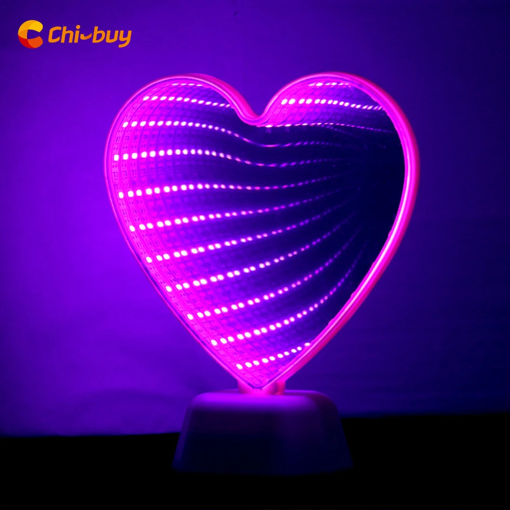 Chibuy светодиодный светильник в виде сердца и туннеля для украшения дома 3D
