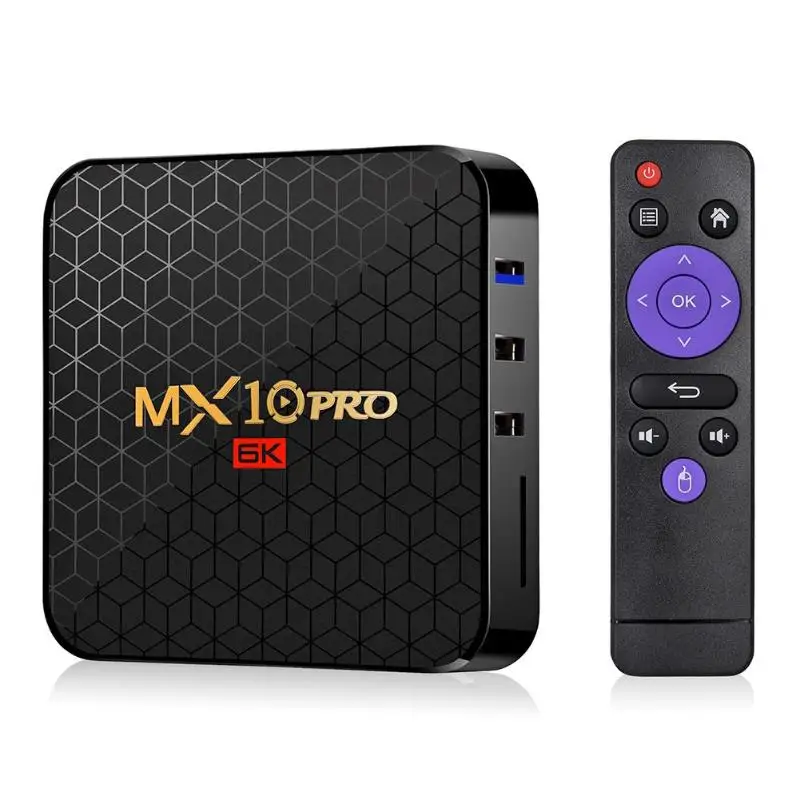 MX10 Pro Android 9,0 Smart tv BOX quad core HD2.0 Allwinner H6 телеприставка 6K USB 3,0 4 Гб Ram медиаплеер телеприставка