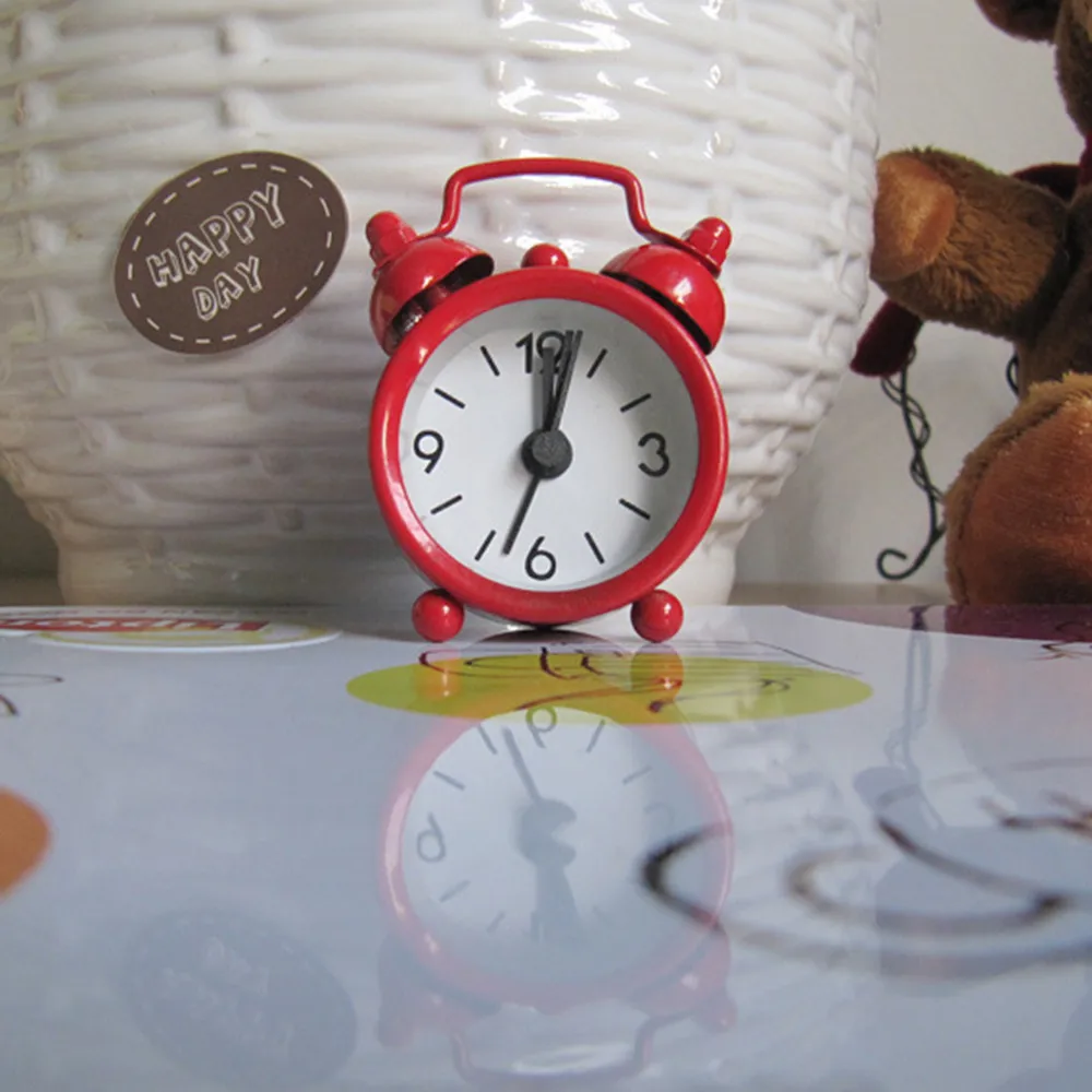 Будильник винтажные Ретро бесшумные указатели часы Круглый номер двойной громкий звонок Настольный Будильник прикроватный ночной Светильник домашний декор