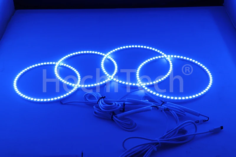 Ультра яркий 5050 SMD многоцветный RGB комплект светодиодов «глаза ангела» с пультом дистанционного управления для Chrysler 300C 2004 2005 2007 2008 2009 2010
