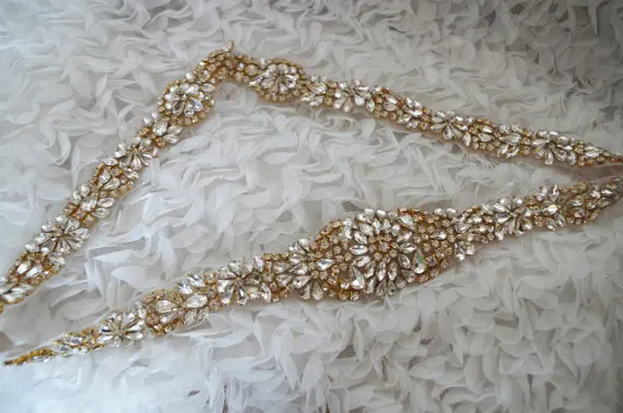 Розовое золото Кристалл створки аппликация Золотая со стразами золотые стразы |