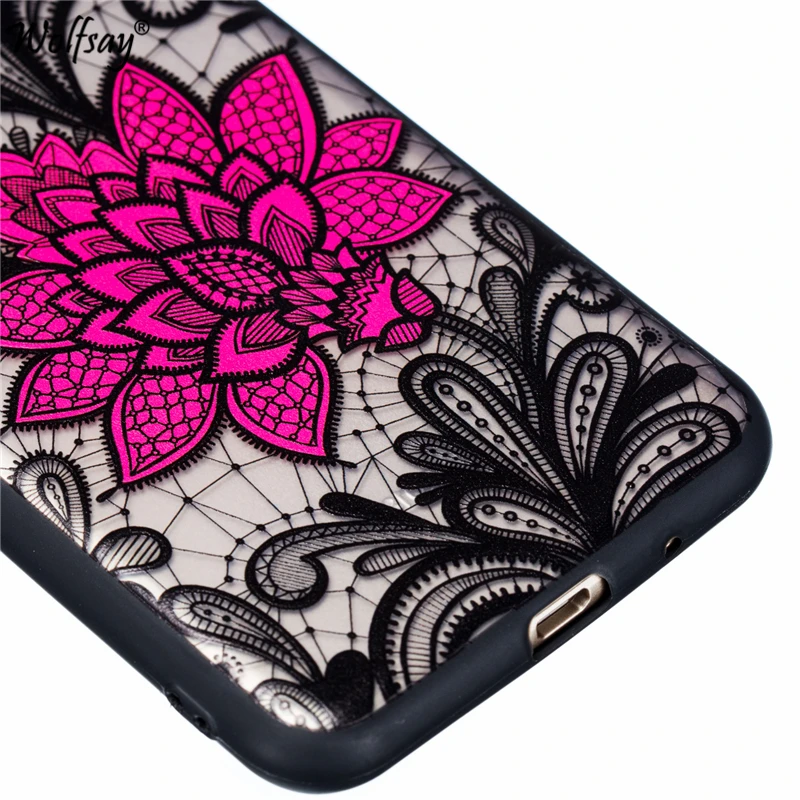3D Flower Case For Huawei Y5 2018 5.45&quot Soft Silicone Edge Hard Back Cover Prime |