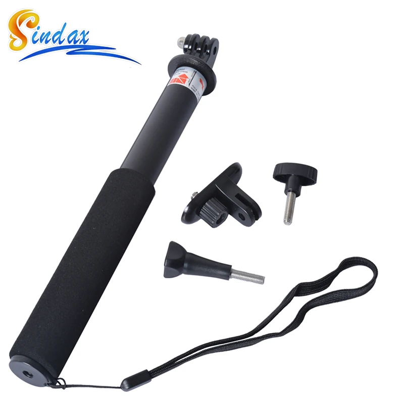 Выдвижная водонепроницаемый GoPro моноподе штатив рубец с адаптер для герой 4 3 Sj4000