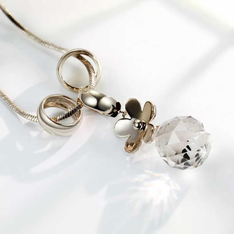 Дара новые модные женские туфли драгоценное длинное ожерелье цветок круги