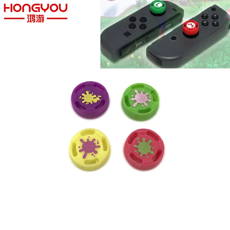 Силиконовый Джой Стик захват большим пальцем колпачки для Nintendo Switch Joy Con NS NX