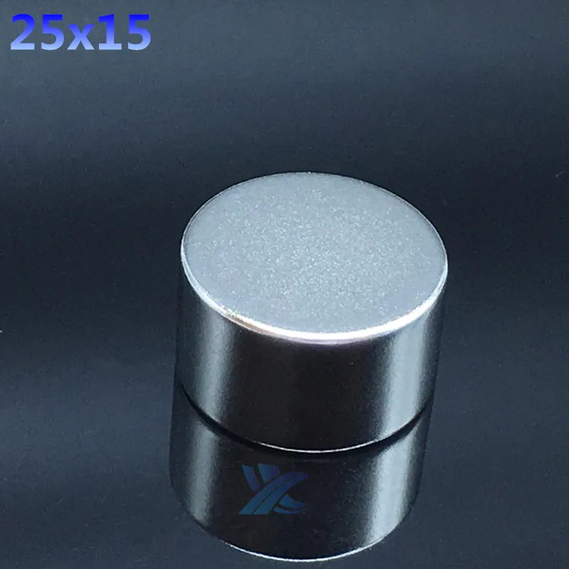 5 шт. объемные Маленькие Круглые неодимовые Дисковые магниты Dia25mmx15mm N35 Супер мощный сильный редкоземельный магнит 25*15