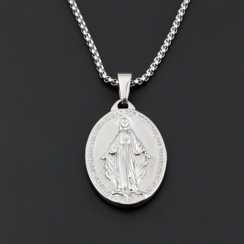 Goofan Мария кулон Цепочки и ожерелья Нержавеющая сталь Модные украшения для Для