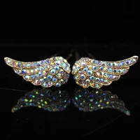 6 pcs set starburst wings of angel bridal wedding prom shiny crystal rhinestones hair pins hair accessory 3 colors for choose