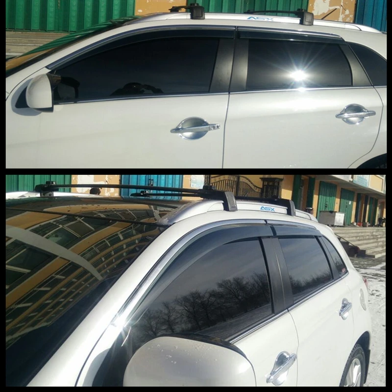 Для Mitsubishi ASX 2011- оконные козырьки тенты ветер дождь дефлектор козырек защита вентиляционное отверстие