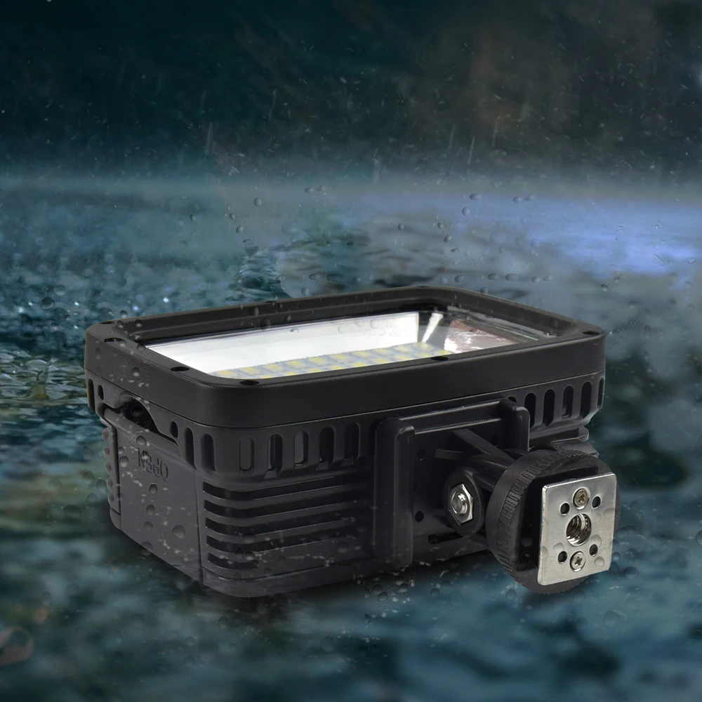 Gopro светильник светодиодный светильник для дайвинга 40 м Водонепроницаемый подводный светодиодный светильник для камеры для фотосъемки светодиодный светильник для наружной камеры s лампа
