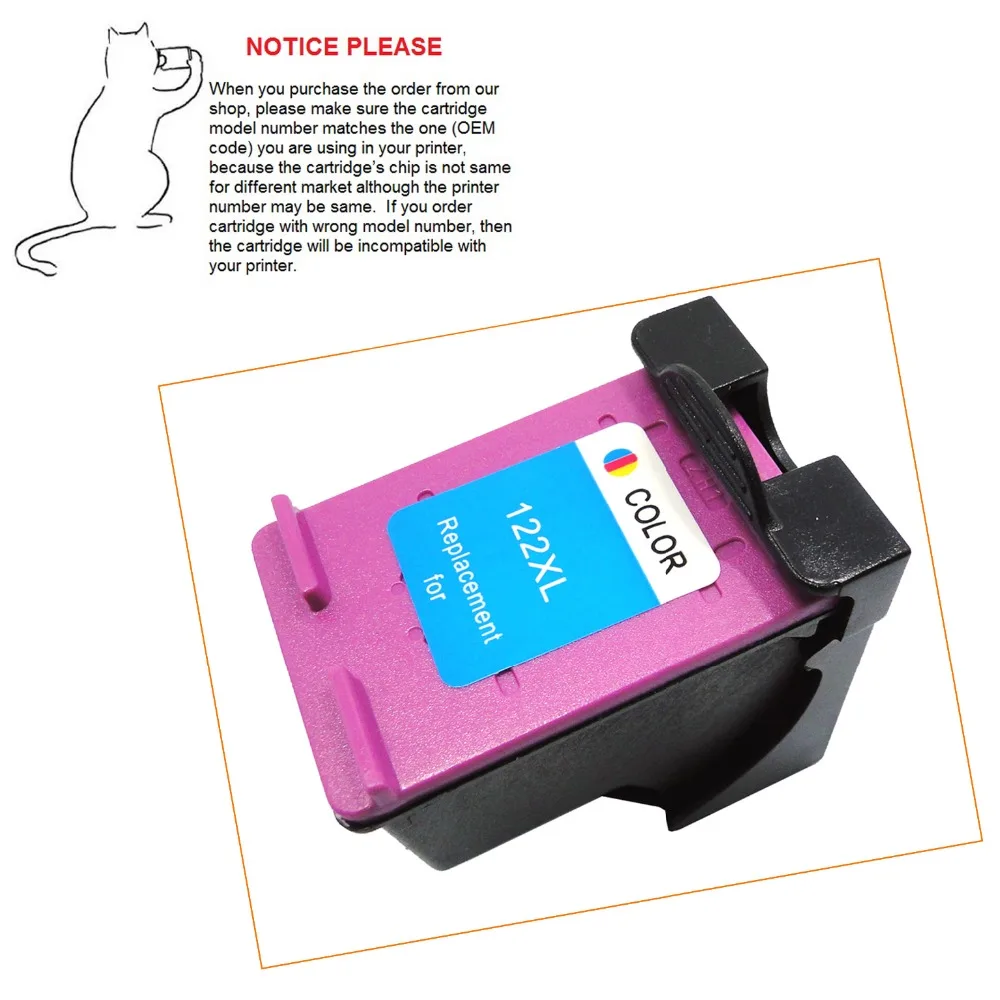 

Картридж YOTAT для HP 122, HP 122XL, CH562HE, для HP DeskJet 1050/2050/2050s/D1010/1510/2540/4500