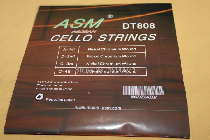 1 комплект новых никелевых серебряных струн для виолончели 4/4 прочных и