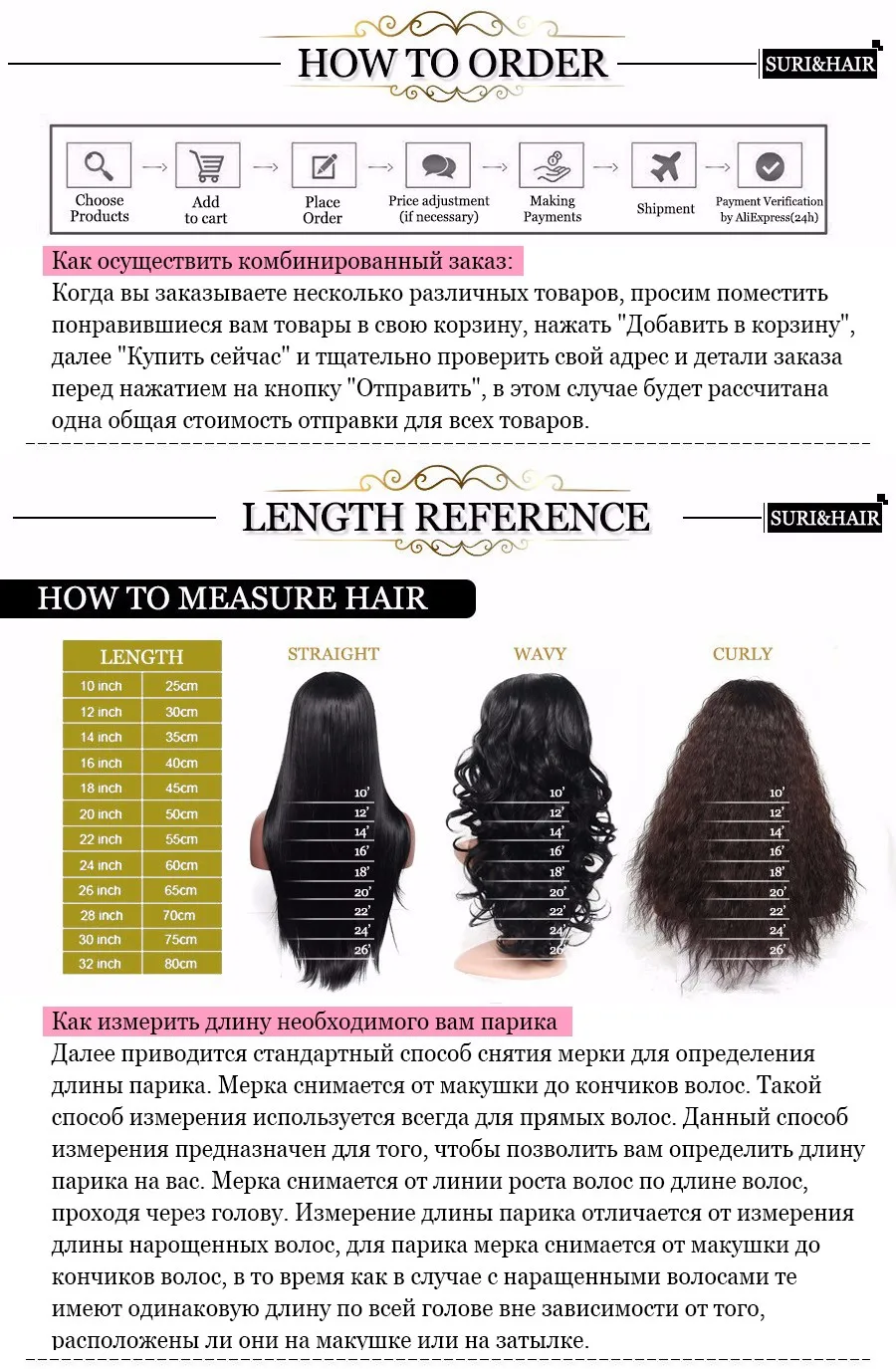 Женские парики Suri Hair из термостойких искусственных длинных прямых волос двух оттенков розового цвета с эффектом деграде, длиной 30 дюймов