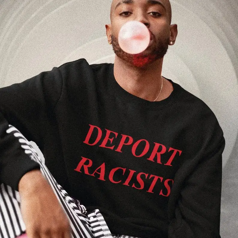 Skuggnas Новое поступление высылать расистов Толстовка Эстетическая одежда tumblr