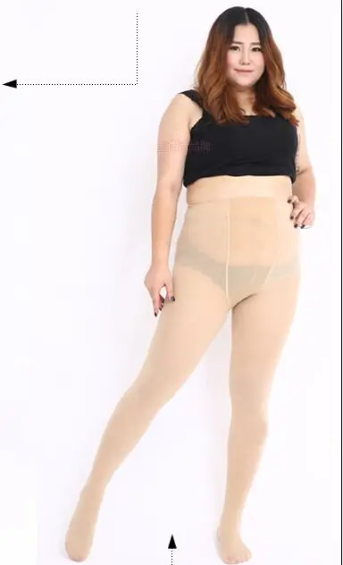 Tights Новые высококачественные женские колготки очень большого размера, подходящие к любой одежде, женские бархатные супер эластичные колготки/топтые чулки - Цвет: Tights