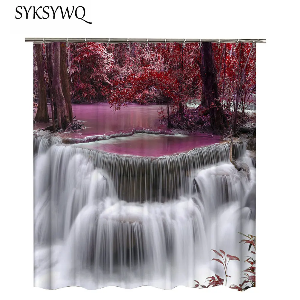 Фиолетовая занавеска для душа морской водный душ полиэстер 2018 Новое поступление