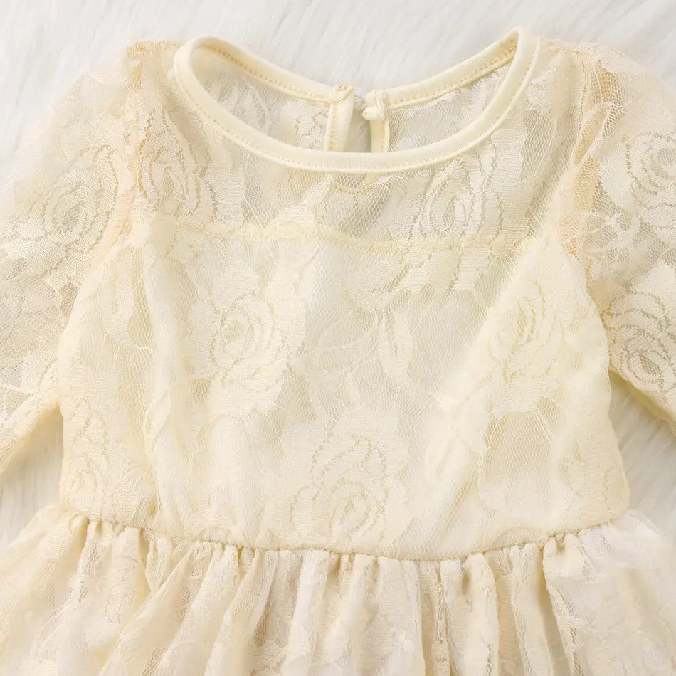 Новинка 2018 детское кружевное платье принцессы для маленьких девочек официальное
