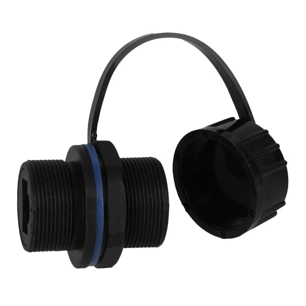 Ethernet LAN черная защита IP68 M20 наполнитель Locknut Plastic RJ45 водонепроницаемый сальник