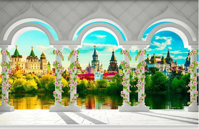 3d обои высокого качества на заказ настенная Нетканая фотонаклейка дворец