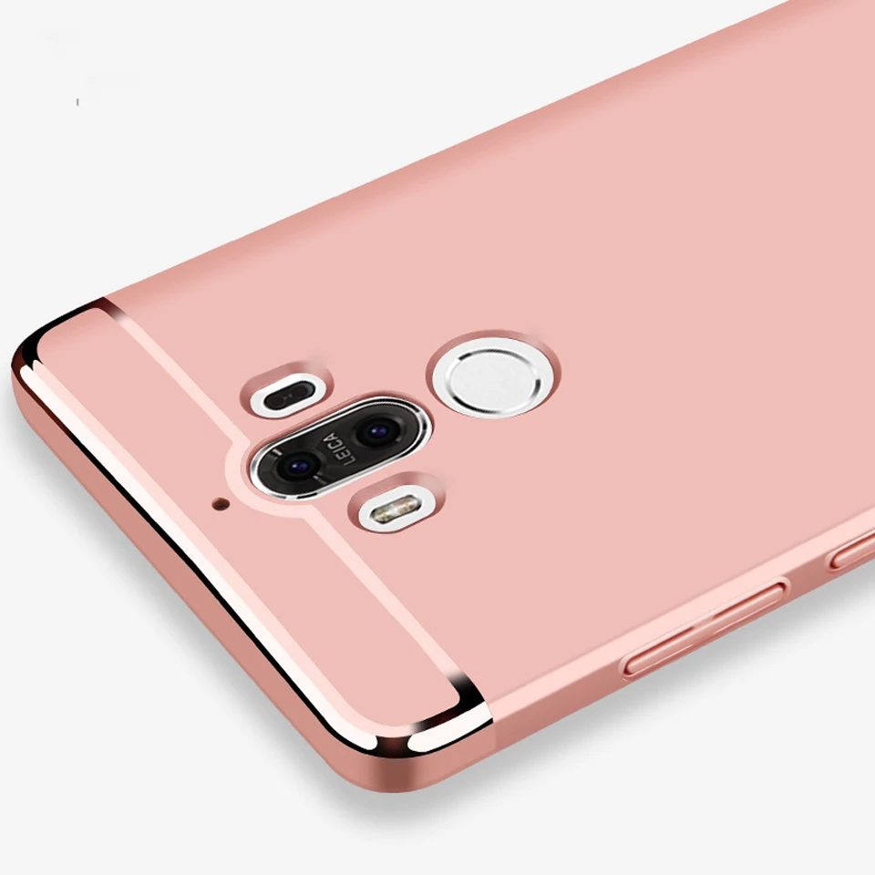Гибридный жесткий чехол 3 в 1 для Huawei Mate 8 9 10 ProP8 P9 Lite 2017 Honor 6A 7X блестящий