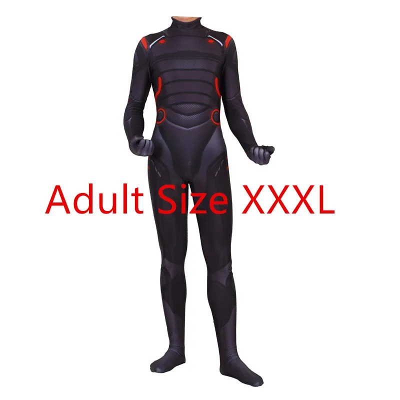 Adult XXL Для взрослых и детей, костюм для косплея, Omega Oblivion link Zentai, боди, комбинезон, светодиодная маска на Хэллоуин - Цвет: Adult XXL