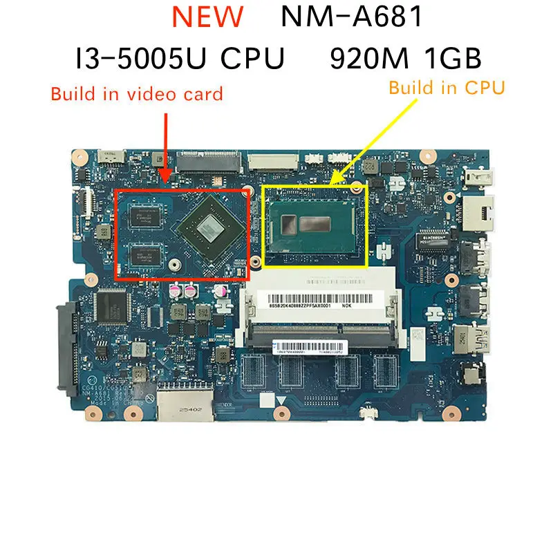 Материнская плата 5B20K25385 для Lenovo 100 15IBD CG410/CG510 материнская ноутбука с процессором