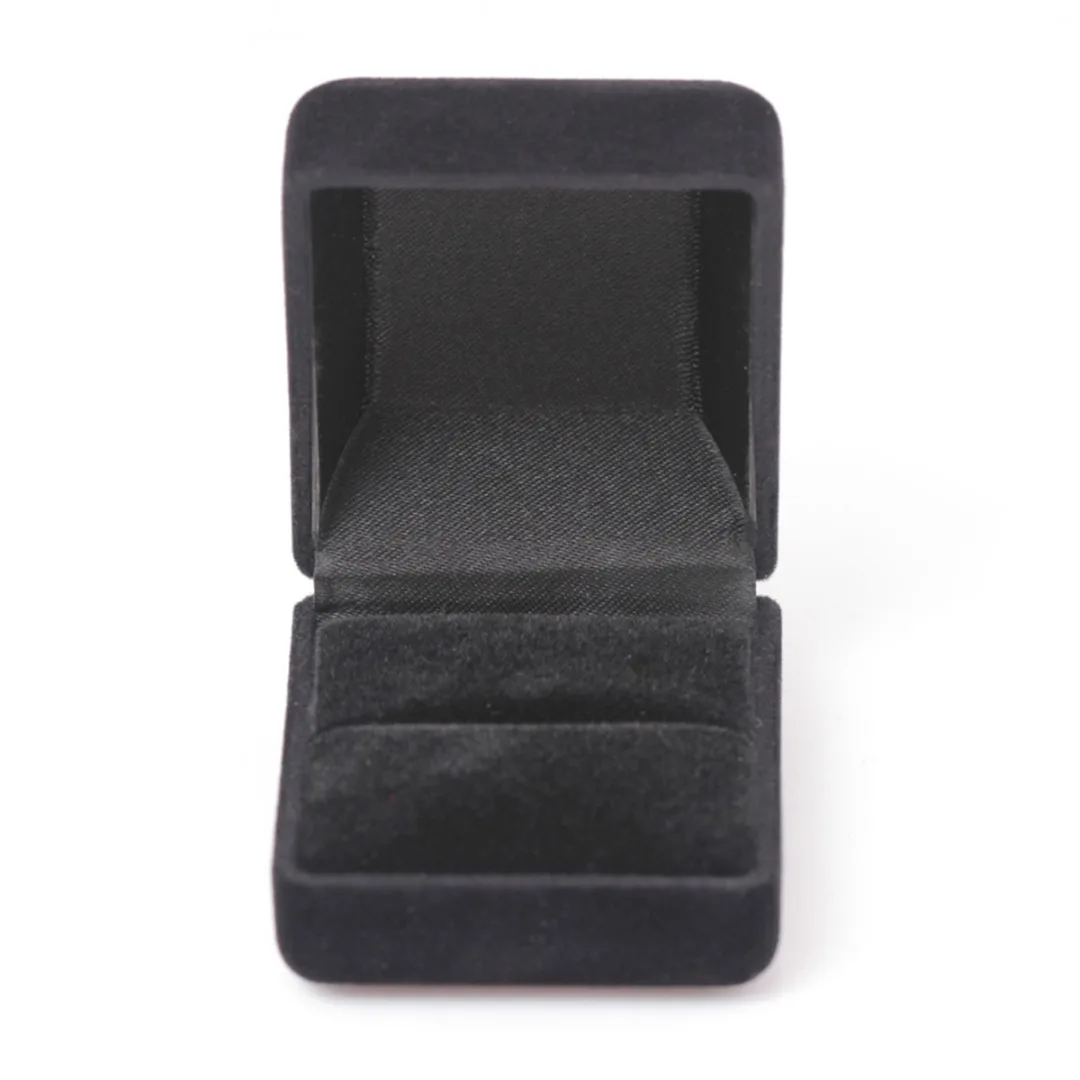 Red/Blue/Black Square Velvet Wedding Ring Earring Necklace Jewelry Storage Box Vintage Display Case Holder Organizer Shellhard