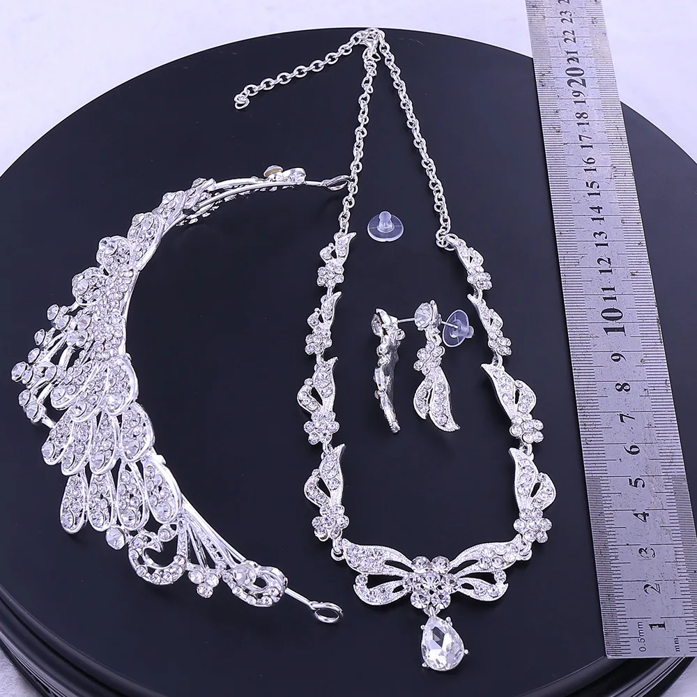 Серебряные серьги в виде короны для свадебной вечеринки 2019 | Украшения и