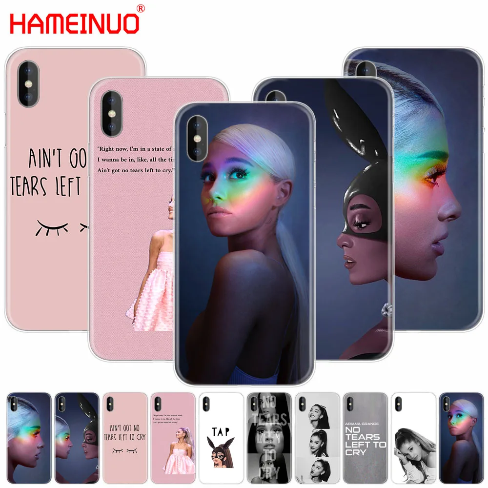 HAMEINUO без слез слева Cry Ариана Гранде сотовый телефон чехол для iphone X 8 7 6 4 4s 5 5s SE 5c 6s