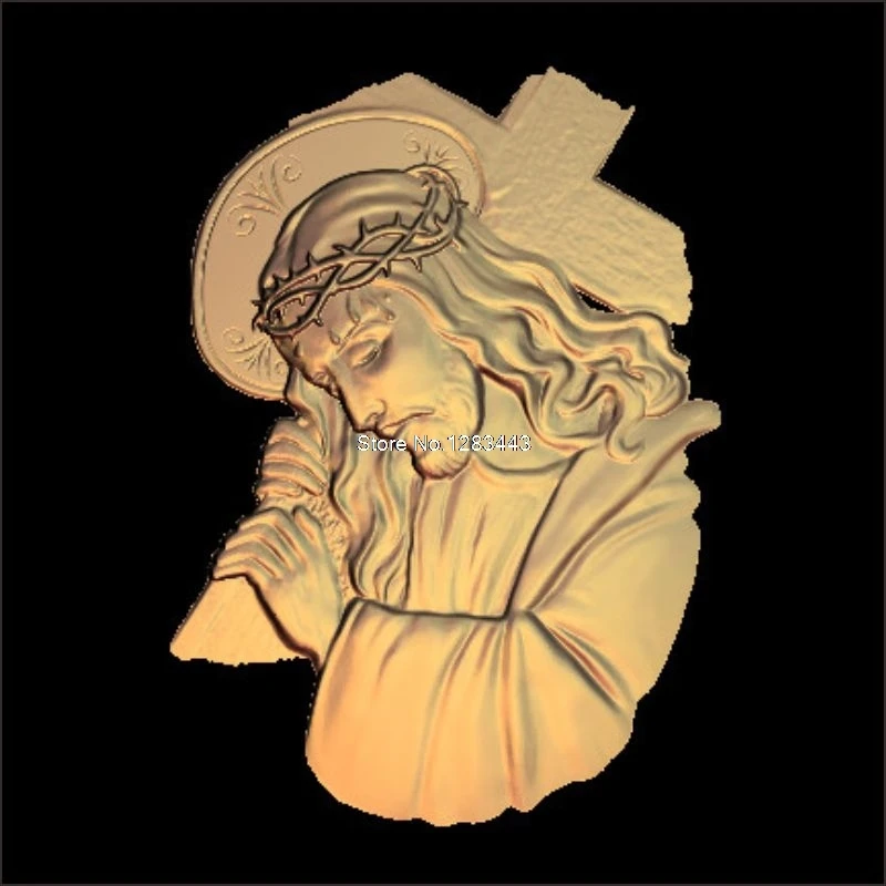 Модель jesu _ с головой Христа модель STL рельефом для ЧПУ формат Иисуса 3d роутер 3