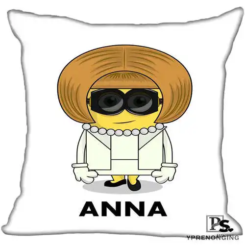 Pillowcase Для наращивания с лучшими продажами и изображением миньонов из мультфильма «Гадкий я»(1) Подушка Чехол Спальня дома квадратная Наволочка на молнии(с одной стороны)#190404-01-195 - Цвет: Pillowcase