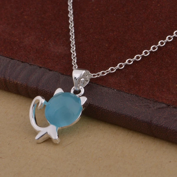 Оптовые посеребренные Модные Цепочки для ювелирных изделий ожерелье кулон