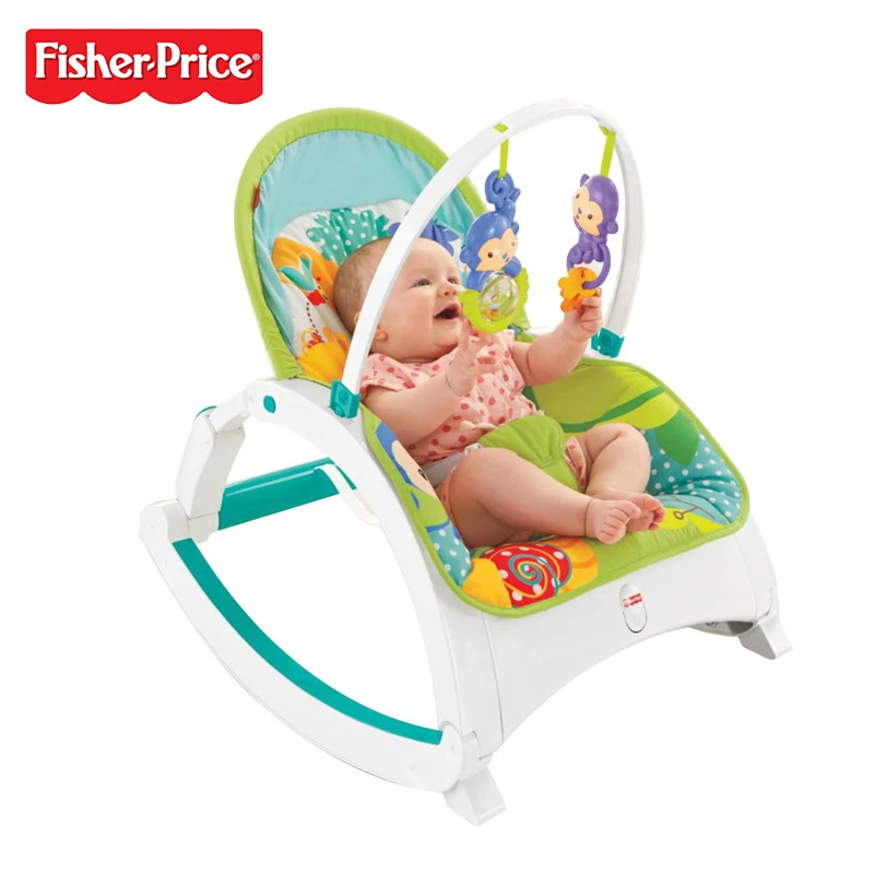 Оригинальный бренд Fisher Price DMR87 детский стул для новорожденных и малышей с