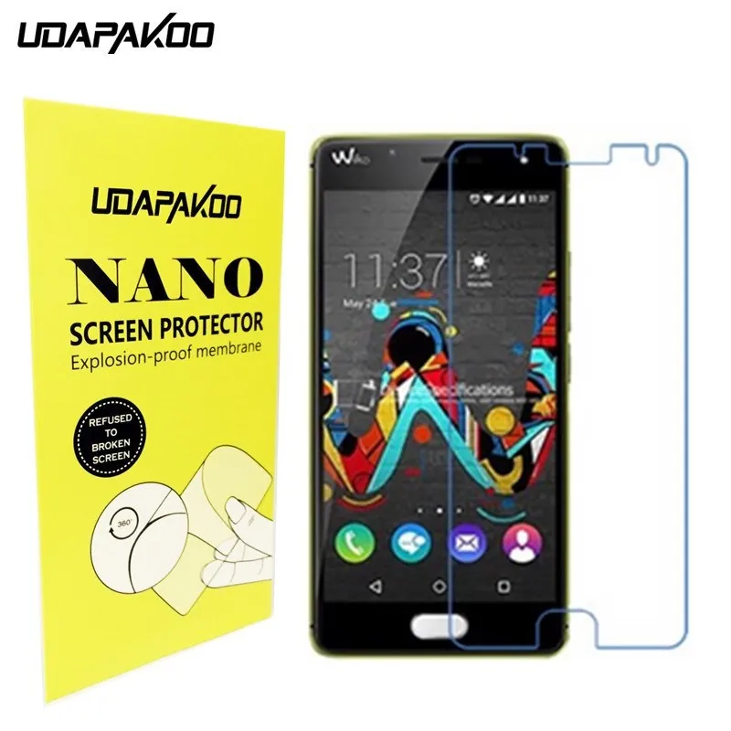 Мягкие Стекло фильм нано взрывозащищенные Экран протектор для Wiko лихорадка