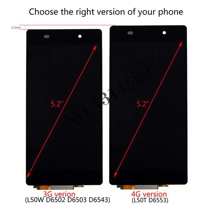 Сенсорный экран для Sony Xperia Z2 L50W L50T D6502 D6503 D6543 D6502D ЖК дисплей планшета датчик