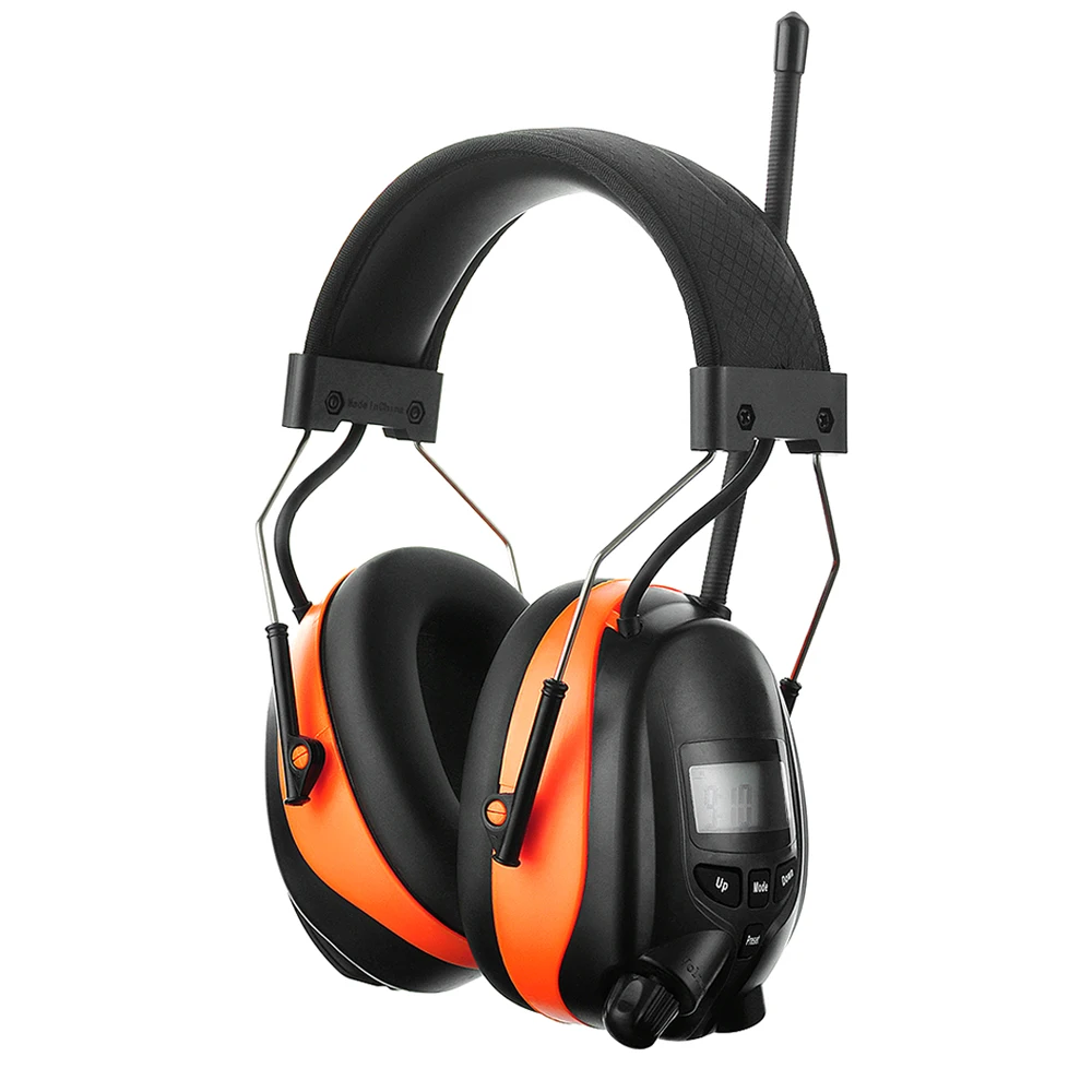 Электронные Bluetooth наушники NRR 25dB Защита слуха AM FM радио шумоподавление