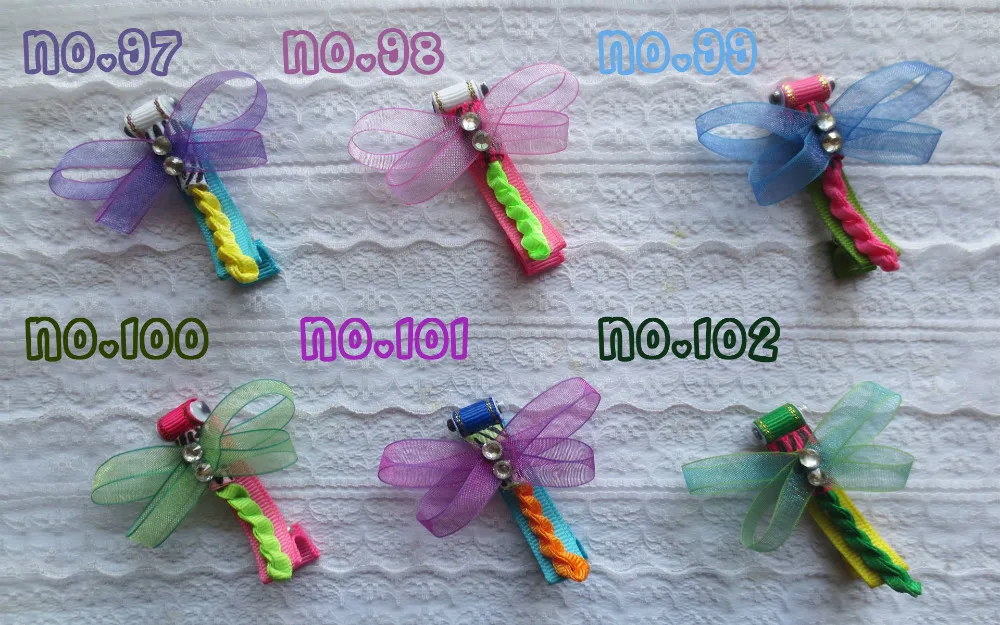 Бесплатная доставка 36 шт. заколки бантики для волос с лентой девушек |Аксессуары