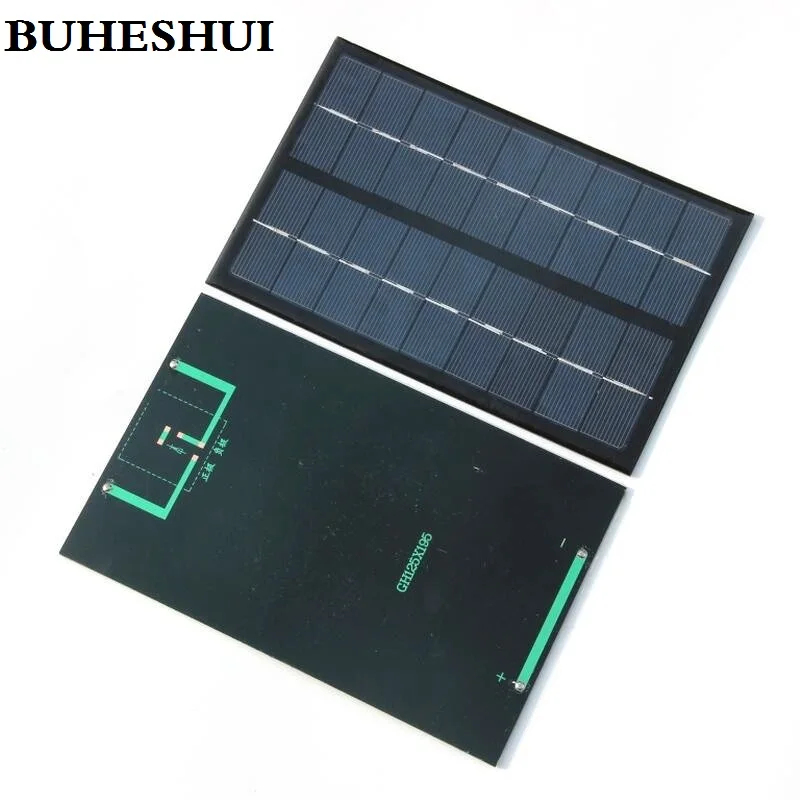 BUHESHUI оптовая продажа 3 Вт 9 в солнечная батарея поликристаллическая панель модуль