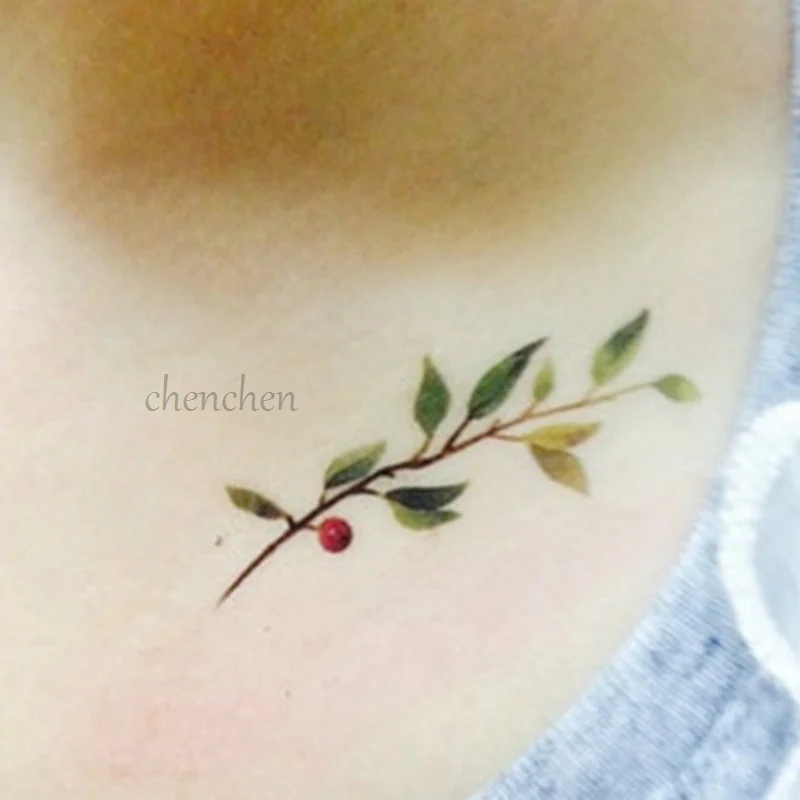 Временные татуировки наклейки для тела арт Япония Перец душистый цветок сливы