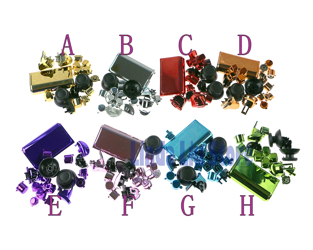Chengdianwan 20 комплектов хромированная CUH ZCT2 JDS 040 JDM040 R2 L2 R1 L1 триггер полный Dpad кнопки