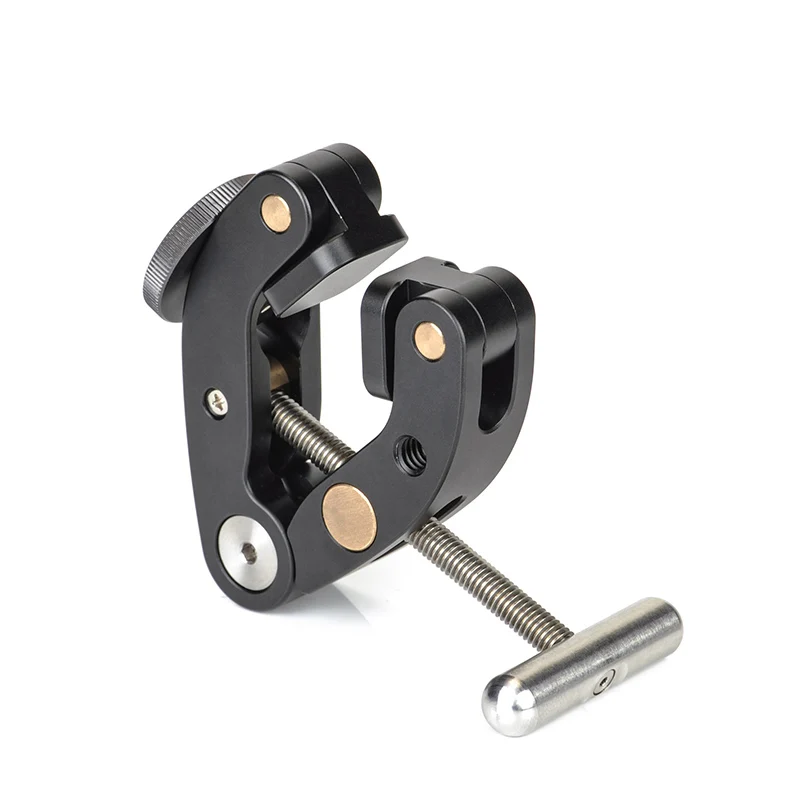 SUNWAYFOTO TITAN Clamp Краб зажим с волшебной шаровой головкой Штатив Адаптер крепление для мобильного телефона флэш-светильник стенд - Цвет: titan clamp only