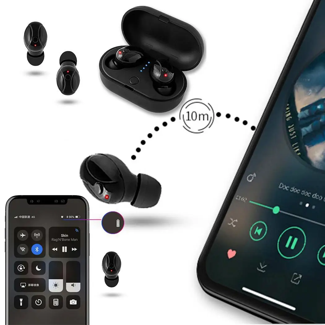 Мини беспроводные наушники Bluetooth 5 0 подберите и автоматические 500Amh комплект 10 m Boot