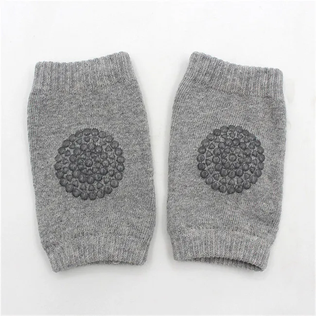 Light grey 1 пара детских наколенников, защита для ног, противоскользящие аксессуары для ползания, Детские наколенники, гетры, теплые Ползунки для новорожденных, гетры - Цвет: Light grey