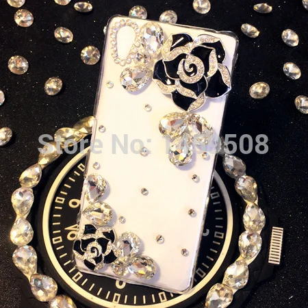 Для Samsung Galaxy J7 2015 j700 ручной работы Роскошные розы цветок Алмазный Обложка Rhinestone