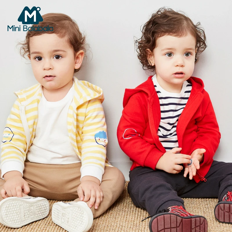 Хлопковая куртка Mini balabalaBaby для мальчиков и девочек весенне осенние куртки с